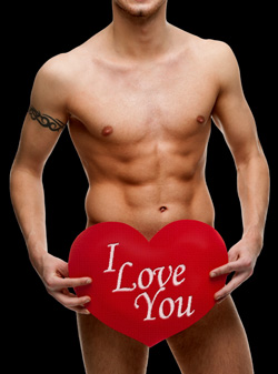 Naked Guy with Heart-Small