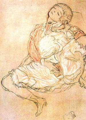 Gustav Klimts Woman Seated with Thighs Apart