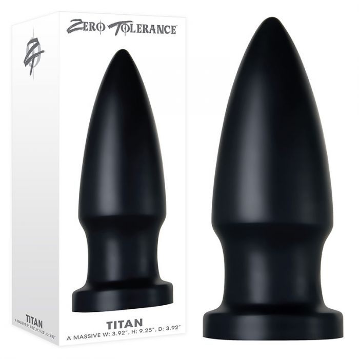 Zero Tolerance The Titan Giant Butt Plug - Femplay - Bottom Draw - Huge  Anal Sex Toys Australia