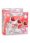 Booty Sparks - Glass Butt Plug Set (Red Heart Gem)