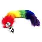 Furry Fantasy Rainbow Tail Butt Plug - Loving Joy