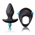 Men-X Ibex - Silicone Cock Ring and Butt Plug Kit by Rocks-Off
