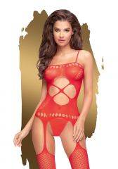 Penthouse Hot Nightfall Bodystocking Red Front