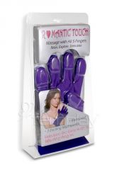 Desire Vibrating Massage Glove - Right Hand (Purple)