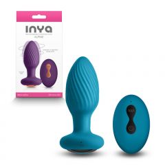 INYA Alpine Gyrating Butt Plug with Remote Control Teal