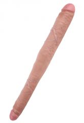 King Cock - 16 in. Tapered Double Dildo (Flesh)