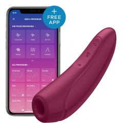 Satisfyer Curvy 1+ Air Pulse Stimulator with App with Phone