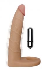 Ultra Soft Vibrating Double Penetrator Cock Ring