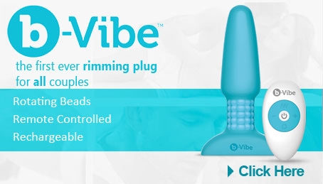 B-Vibe Remote Control Butt Plug with Rotating Beads
