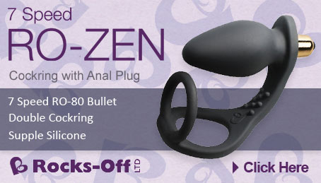 Rocks-Off RO-Zen Cock Ring with Anal Plug