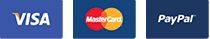 Visa, Mastercard, Paypal,